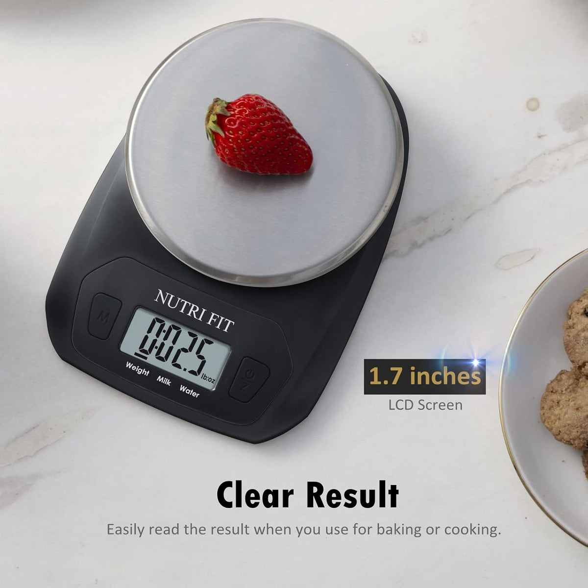 Kitchen Scales Digital Food Scale Cooking in Grams & Ounces Black
