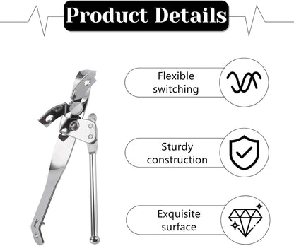 2 PCS Manual Can Opener Professional Swing Away Can Opener Heavy Duty Stainless Steel Can Openers Hand Held Tool with Bottle Opener for Camping, Kitchen Chef