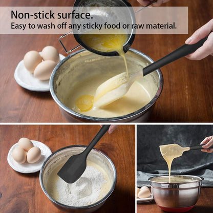 Silicone Spatula Set of 4, 500°F Heat Resistant BPA Free