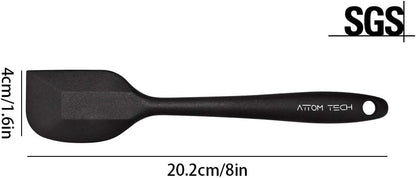 Silicone Spatula Set of 4, 500°F Heat Resistant BPA Free