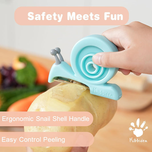 Vegetable Peeler, Kids Potato Fruit Peeler for Kitchen | Protective Cover, Cut-proof Glove, Kids Cooking Tools, Cute Kitchen Accessories