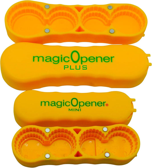 COMBO – 1 mO MINI for small plastic caps & 1 mO PLUS for larger plastic caps See Pictures for Better Understanding – Soda Opener - Water Opener | Twist-off | Good for 16 sizes | Help Aids