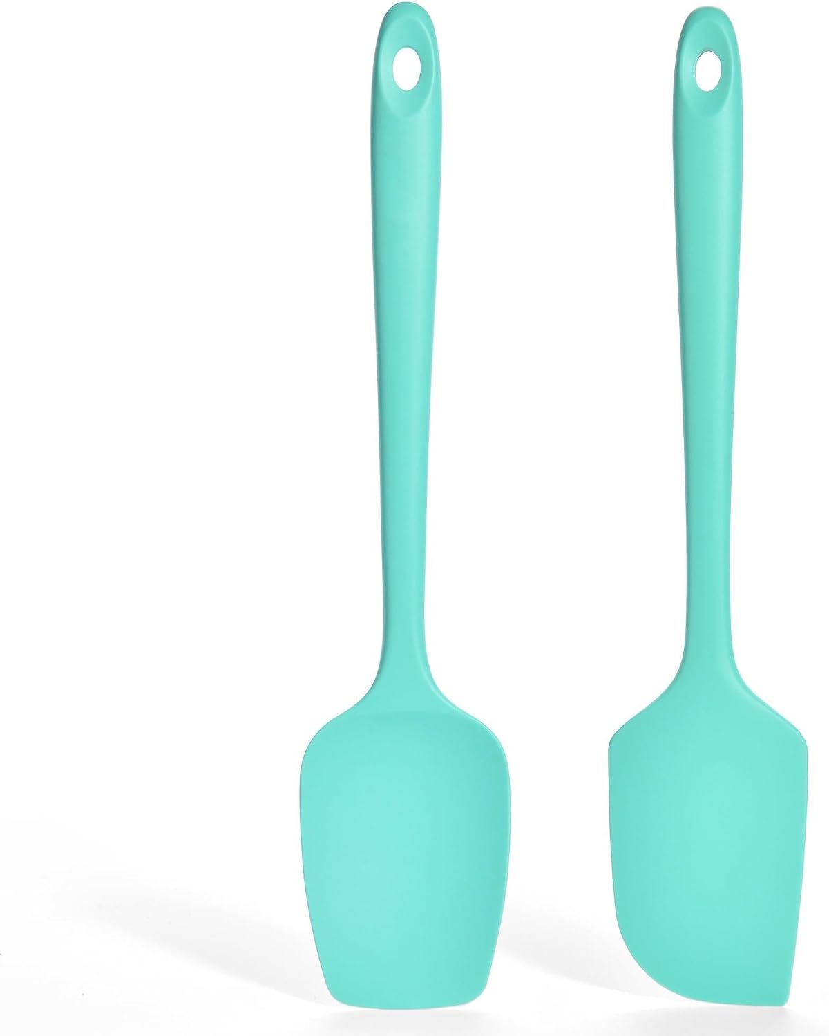 Silicone Spatula Set, 600ºF Heat Resistant, 2Pcs, Aqua Sky