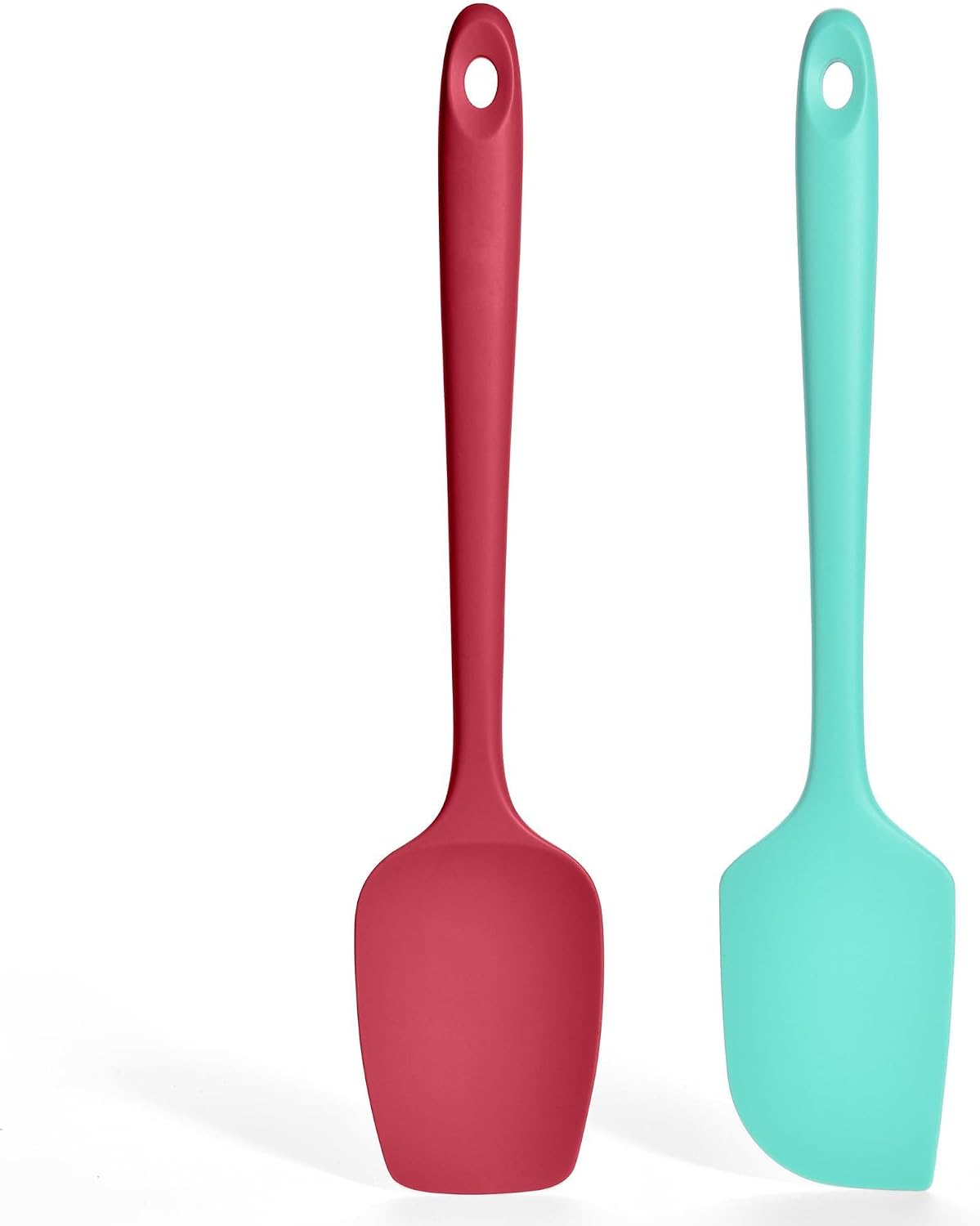 Silicone Spatula Set, 600ºF Heat Resistant, 2Pcs, Aqua Sky