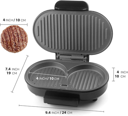 Electric Empanada Maker Machine with Press Mold, Large Dumpling Maker, Pierogi Maker Press Machine, Make 4 Psc of 6 Inches Large Empanadas, Jamaican Beef Patties,Calzones, Pocket Pies