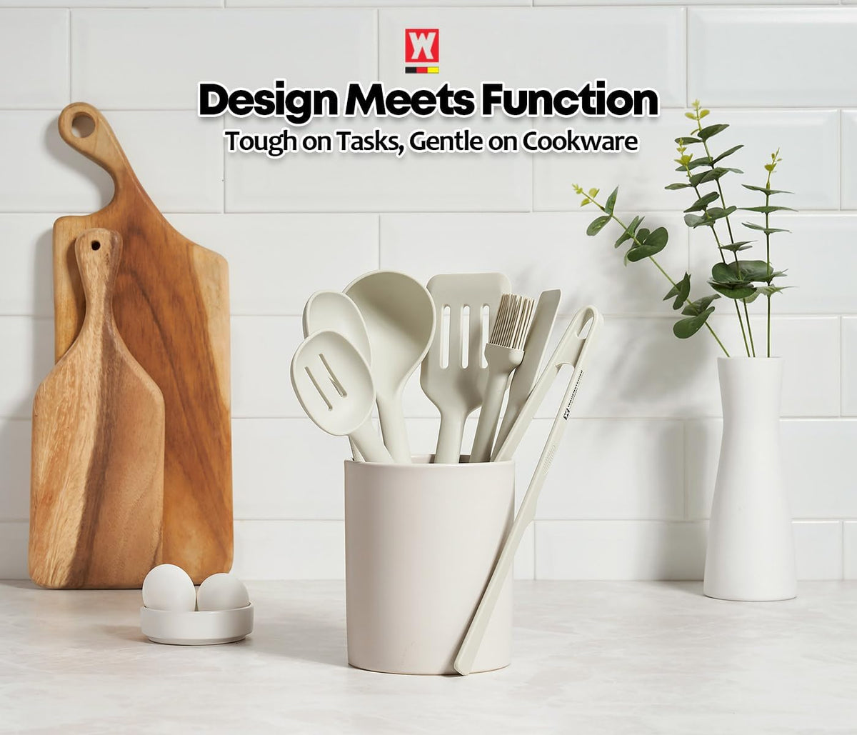 Light Gray Cooking Brush: Heat Resistant Food Grade Silicone, Non-stick Cookware Safe, Silicone Pastry & basting Brush, Flexible Bristle Design (10.63inch x 1.97inch)