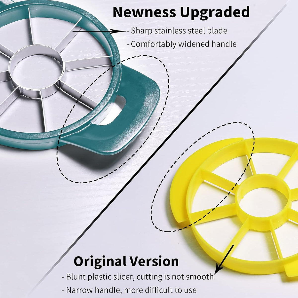 Pineapple Corer and Slicer Tool, Robust Pineapple Core Remover with Upgraded Cutter & Reinforced Thicker Blade, Stainless Steel Kitchen Fruit Gadget for Diced Pineapple Rings (Grey)