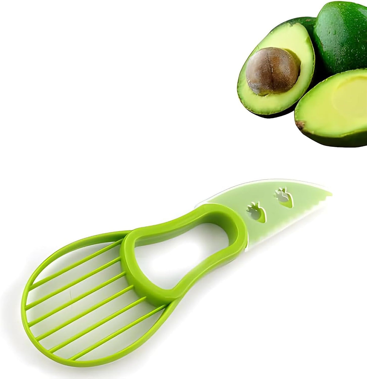 Avocado Slicer Tool, 3-in-1 Peeler Cutter and Scooper for Fruits