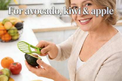 Avocado Slicer Tool, 3-in-1 Peeler Cutter and Scooper for Fruits