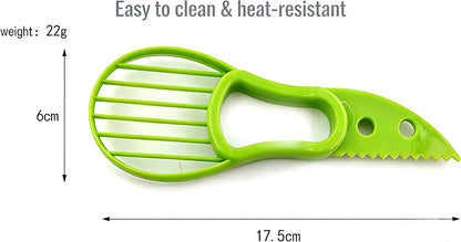 Avocado Slicer Tool, 3-in-1 Peeler Cutter and Scooper for Fruits