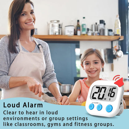 Digital Kitchen Timers, Classroom Timers for Kids Teachers, 6 Color | Back to School Supplies Bulk, Classroom Must Haves, Min/Sec Count Up/Down, Magnetic Back, Loud Alarm, Lanyards Included