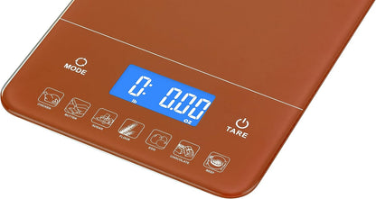 Touch III Digital Kitchen Scale with Calorie Counter, 22 lbs (10 kg), White