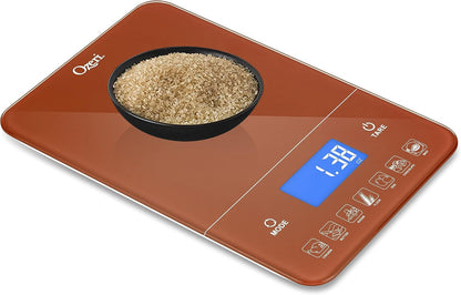 Touch III Digital Kitchen Scale with Calorie Counter, 22 lbs (10 kg), White