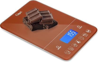 Touch III Digital Kitchen Scale with Calorie Counter, 22 lbs (10 kg), White