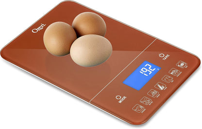 Touch III Digital Kitchen Scale with Calorie Counter, 22 lbs (10 kg), White