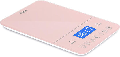 Touch III Digital Kitchen Scale with Calorie Counter, 22 lbs (10 kg), White