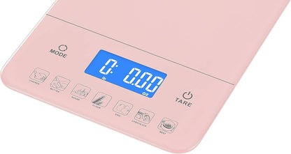 Touch III Digital Kitchen Scale with Calorie Counter, 22 lbs (10 kg), White