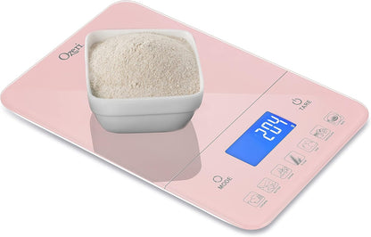 Touch III Digital Kitchen Scale with Calorie Counter, 22 lbs (10 kg), White