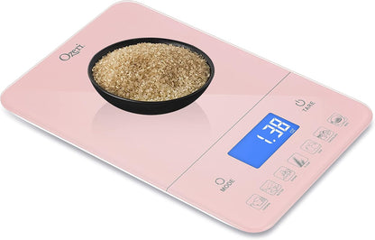 Touch III Digital Kitchen Scale with Calorie Counter, 22 lbs (10 kg), White