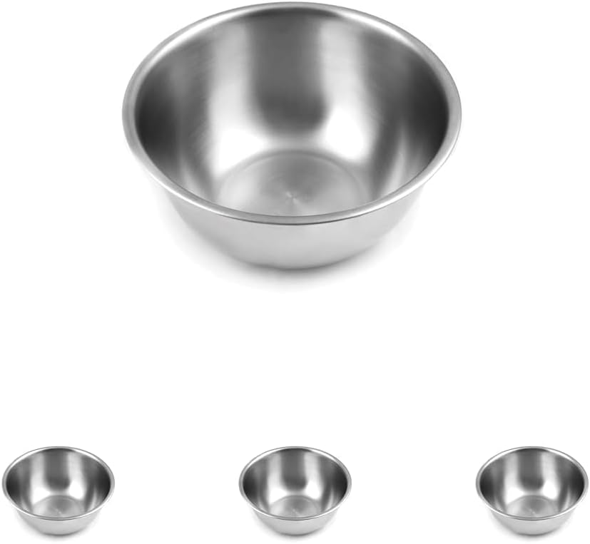 Fox Run Large Stainless Steel Mixing Bowl, 6.25-Quart, 11.75 x 5.5 inches, Metallic