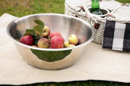 Fox Run Large Stainless Steel Mixing Bowl, 6.25-Quart, 11.75 x 5.5 inches, Metallic