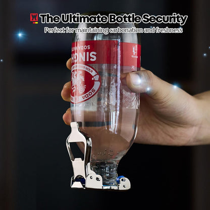 SUS304 Stainless Steel 3-in-1 Bottle Opener | Bottle Replacement Cap for Soda & Beer | Carbonated Drink Resealer | Soda Can Tab Opener | Stainless Multi-Use Beverage Tool