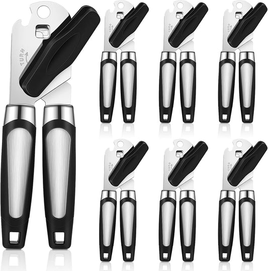 6 Pcs Manual Can Opener Bulk with Sharp Blade Smooth Edge Multifunctional Kitchen Gadget Handheld Openers Large Handheld Knob Can and Bottle Animals for Dorm Kitchen Essentials Gifts