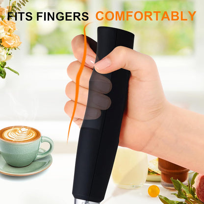 Handheld Milk Frother Wand for Coffee, Rechargeable Electric Whisk - Colors A