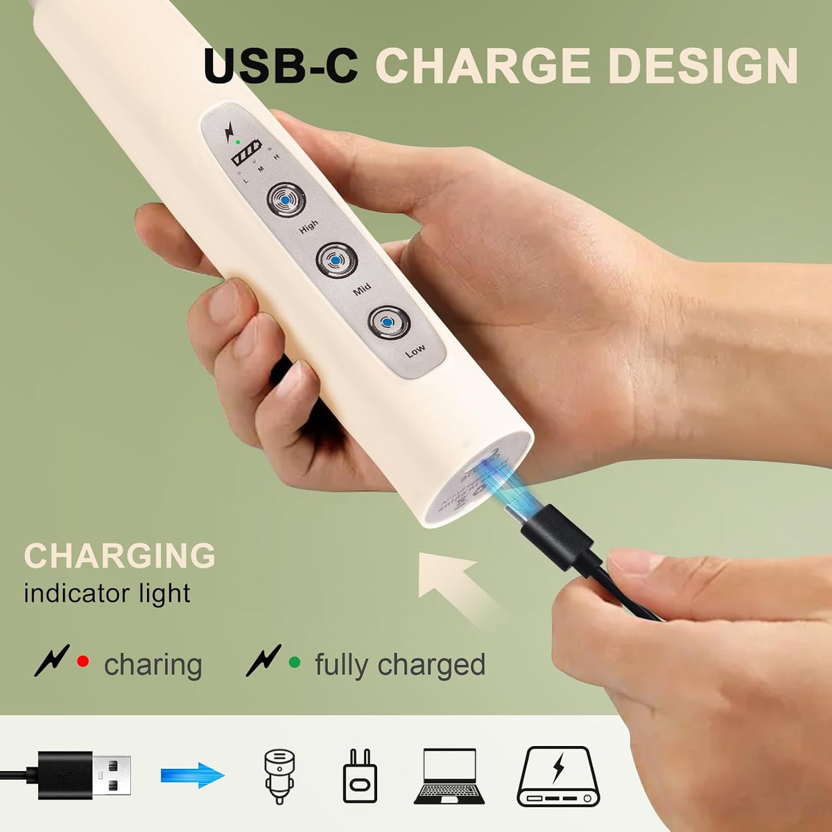 Handheld Milk Frother Wand for Coffee, Rechargeable Electric Whisk - Colors A