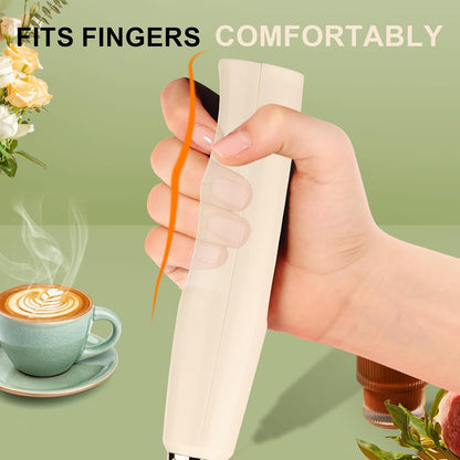 Handheld Milk Frother Wand for Coffee, Rechargeable Electric Whisk - Colors A