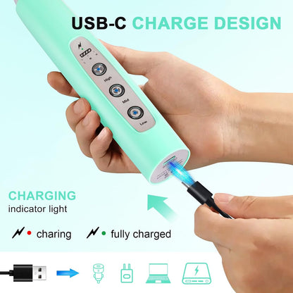 Handheld Milk Frother Wand for Coffee, Rechargeable Electric Whisk - Colors A