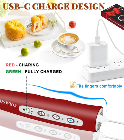 Handheld Milk Frother Wand for Coffee, Rechargeable Electric Whisk - Colors A