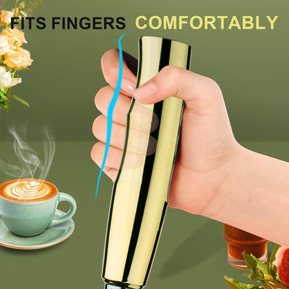 Handheld Milk Frother Wand for Coffee, Rechargeable Electric Whisk - Colors A