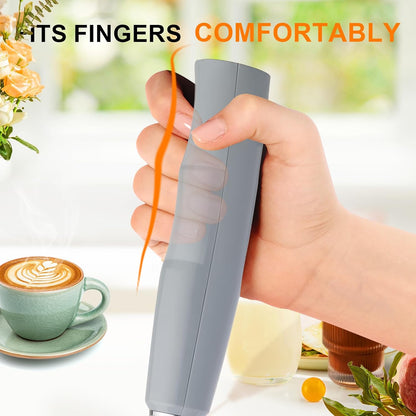 Handheld Milk Frother Wand for Coffee, Rechargeable Electric Whisk - Colors A