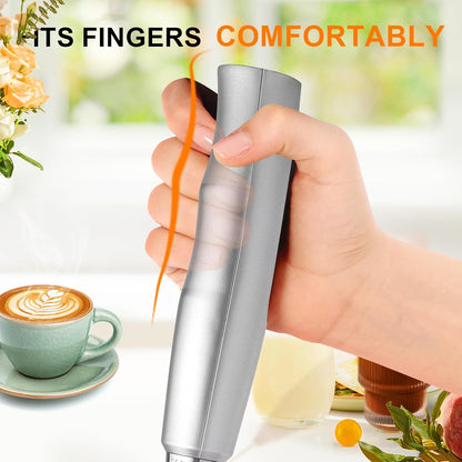 Handheld Milk Frother Wand for Coffee, Rechargeable Electric Whisk - Colors A