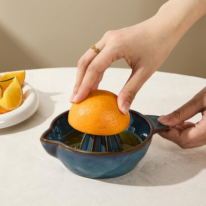 Ceramic Lemon Juicer Reamer Manual Citrus Lime Hand Squeezer Bowl Handheld