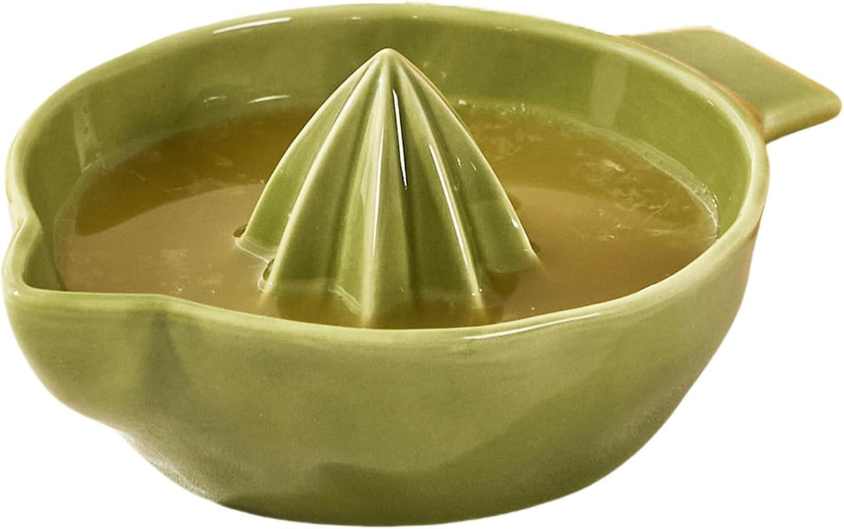 Ceramic Lemon Juicer Reamer Manual Citrus Lime Hand Squeezer Bowl Handheld