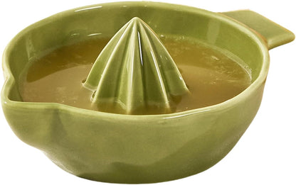 Ceramic Lemon Juicer Reamer Manual Citrus Lime Hand Squeezer Bowl Handheld