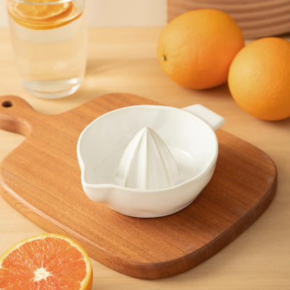 Ceramic Lemon Juicer Reamer Manual Citrus Lime Hand Squeezer Bowl Handheld