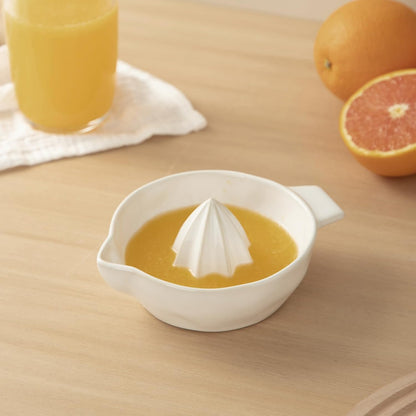 Ceramic Lemon Juicer Reamer Manual Citrus Lime Hand Squeezer Bowl Handheld