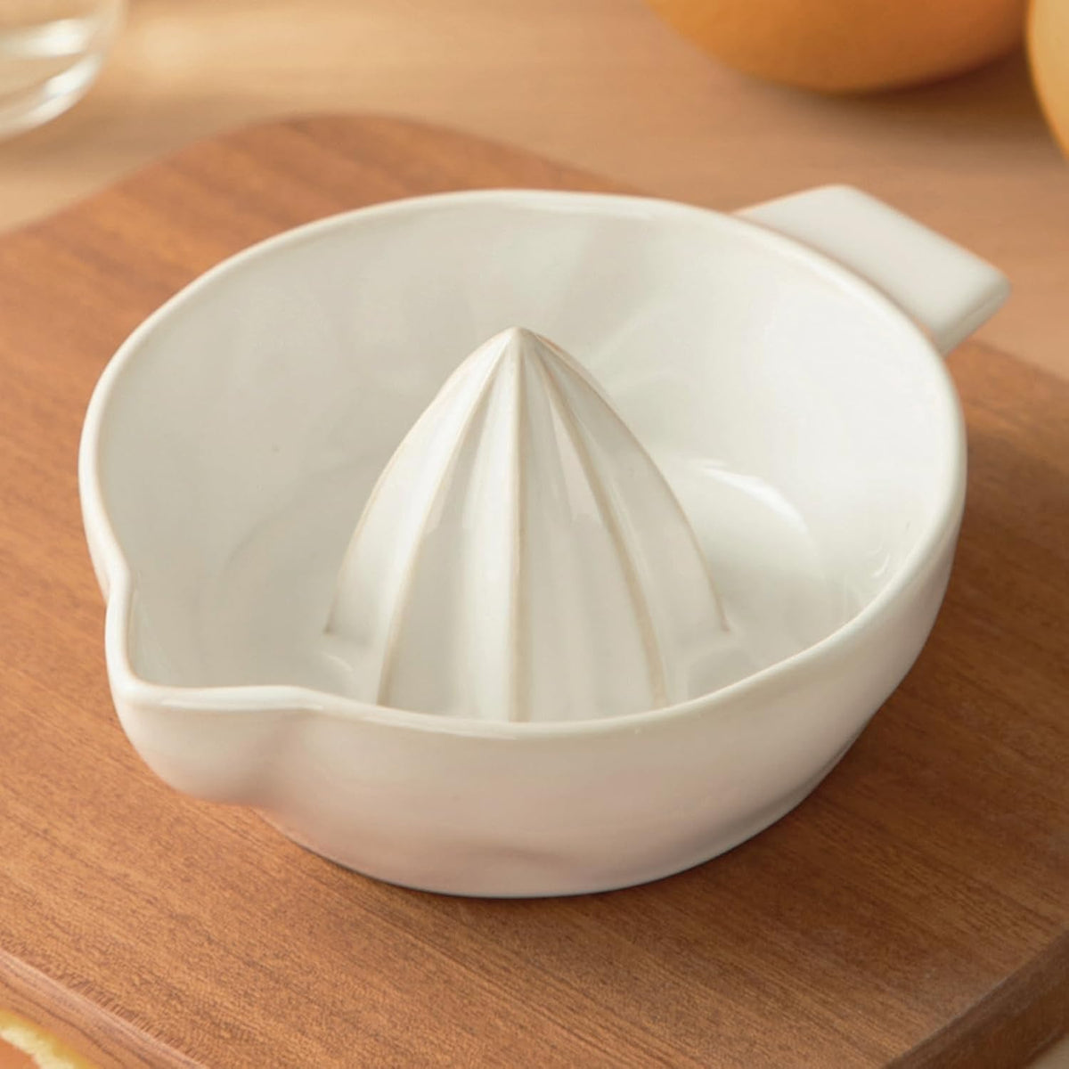 Ceramic Lemon Juicer Reamer Manual Citrus Lime Hand Squeezer Bowl Handheld