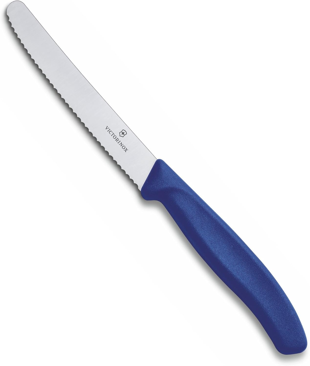 Swiss Classic 4.3 In Tomato and Table Knife,Serrated Blade, Red | stainless steel blade for precision cutting of soft-skin fruits and vegetables. Ergonomic non-slip handle.