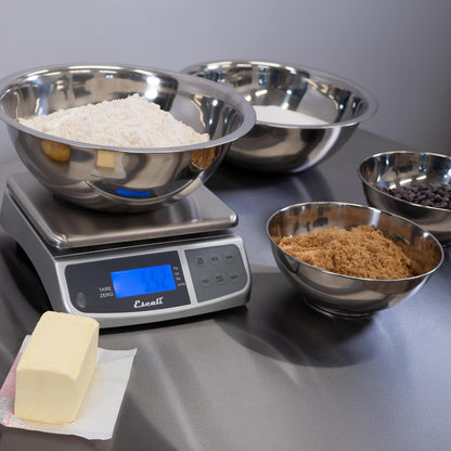 M-Series NSF Certified Digital Kitchen & Industrial Scale, 66 lb Capacity, Dual Display, Spill-Proof, Stainless Steel