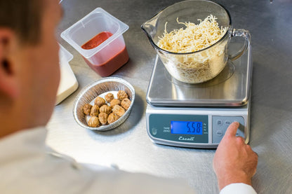 M-Series NSF Certified Digital Kitchen & Industrial Scale, 66 lb Capacity, Dual Display, Spill-Proof, Stainless Steel