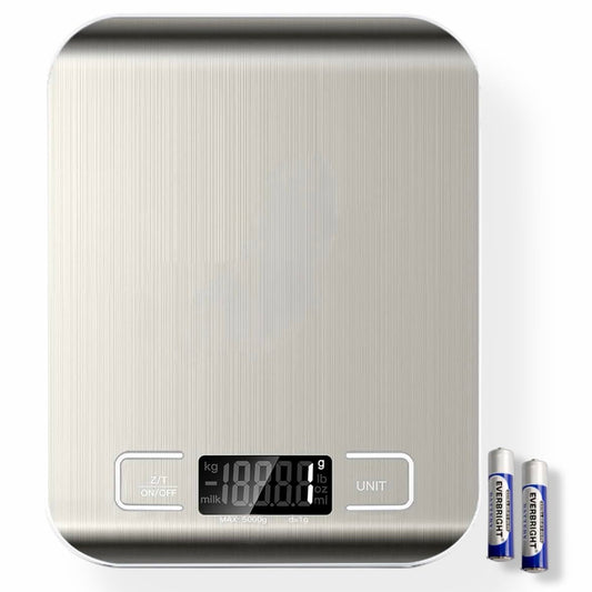 Digital Kitchen Scale, Food Scale in Grams & Ounces, 1g Precision for Cooking, Baking & Meal Prep, Stainless Steel with LCD Display, Tare Function, Compact for Diet & Coffee Use