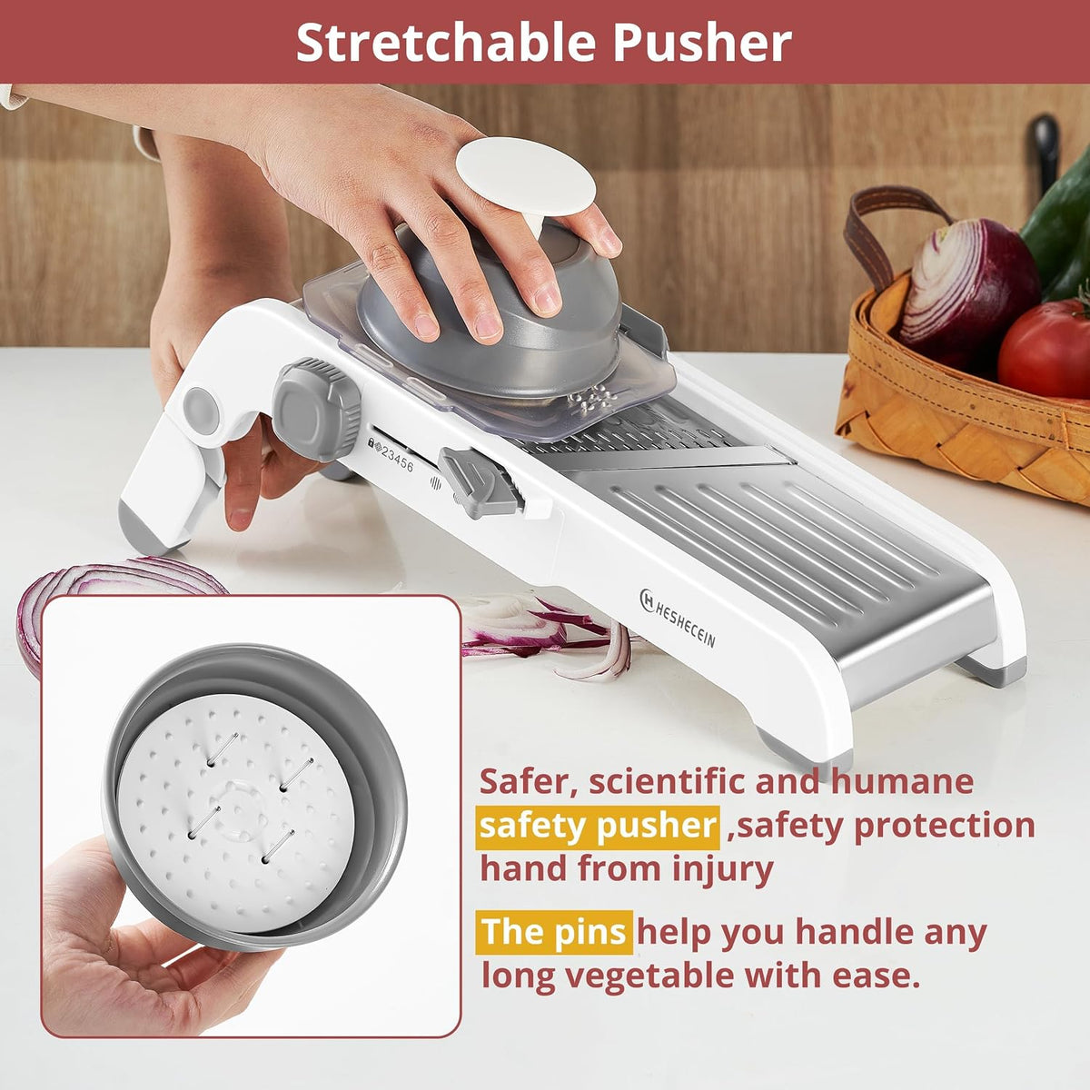 24-In-1 Mandoline Slicer for Kitchen-Stainless Steel Mandolin-Waffle Cutter