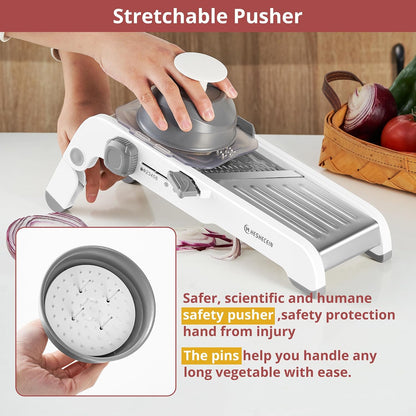24-In-1 Mandoline Slicer for Kitchen-Stainless Steel Mandolin-Waffle Cutter