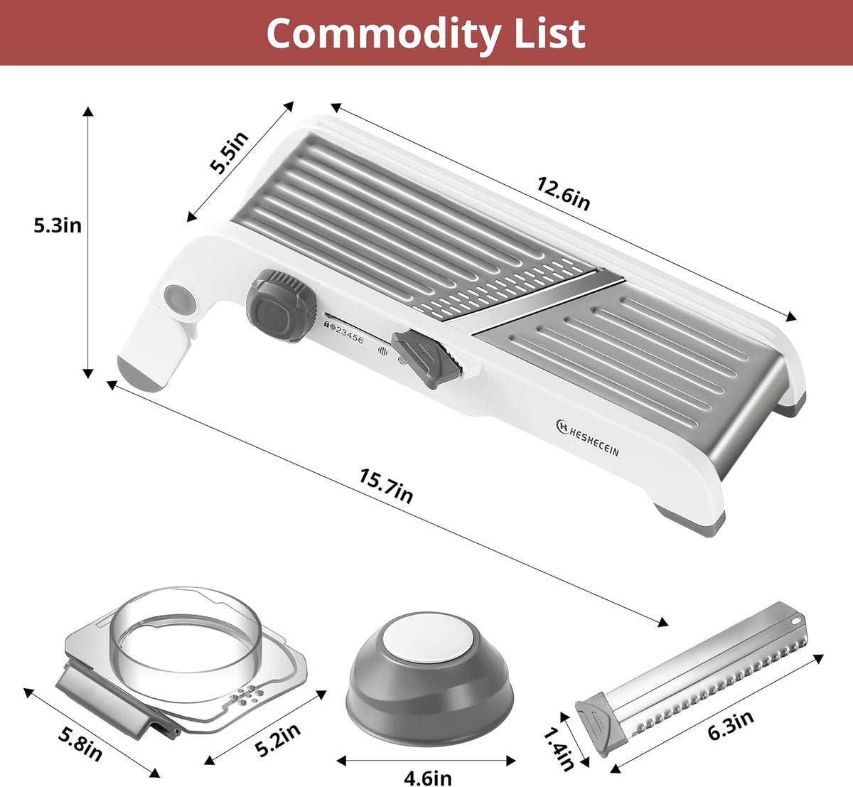 24-In-1 Mandoline Slicer for Kitchen-Stainless Steel Mandolin-Waffle Cutter