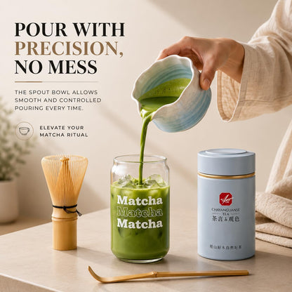 ® MATCHA WHISK SET PREMIUM 11pcs - Professional Matcha Kit Set with Matcha Bowl, Matcha Whisk, Milk Frother, Spoon, Sifter, Scoop, Stand, Cup, Tea Mat, Cloth - Matcha Bowl Set