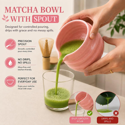 ® MATCHA WHISK SET PREMIUM 11pcs - Professional Matcha Kit Set with Matcha Bowl, Matcha Whisk, Milk Frother, Spoon, Sifter, Scoop, Stand, Cup, Tea Mat, Cloth - Matcha Bowl Set